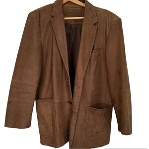 Roundtree Yorke Leather Coat Altered Sleeves